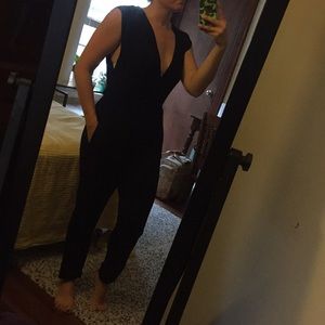 Plunge jumpsuit